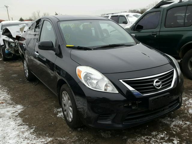 3N1CN7AP0CL902418 - 2012 NISSAN VERSA S BLACK photo 1