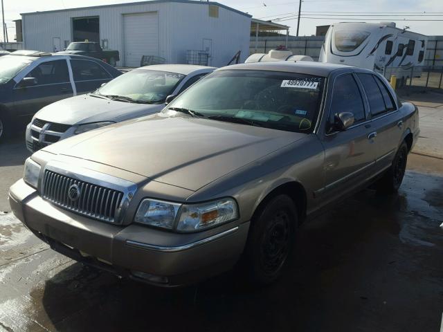 2MEFM74V76X611214 - 2006 MERCURY GRAND MARQ BROWN photo 2