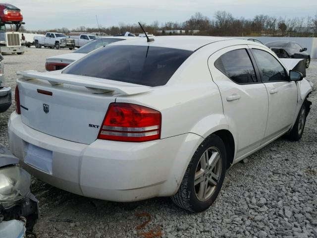 1B3LC56K68N299505 - 2008 DODGE AVENGER SX WHITE photo 4