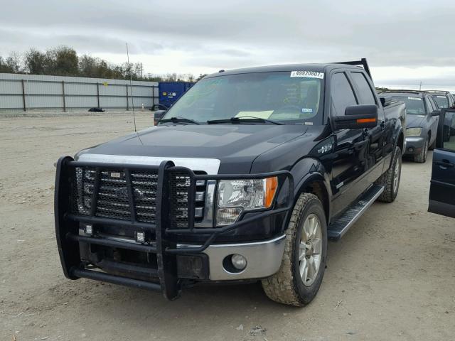 1FTFW1ET5DKE55891 - 2013 FORD F150 SUPER BLACK photo 2