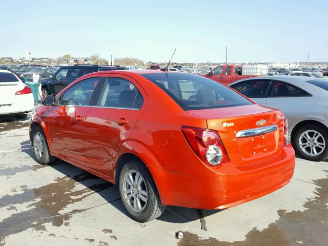 1G1JC5SB7D4195559 - 2013 CHEVROLET SONIC LT ORANGE photo 3