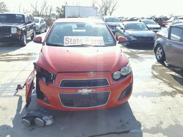 1G1JC5SB7D4195559 - 2013 CHEVROLET SONIC LT ORANGE photo 9