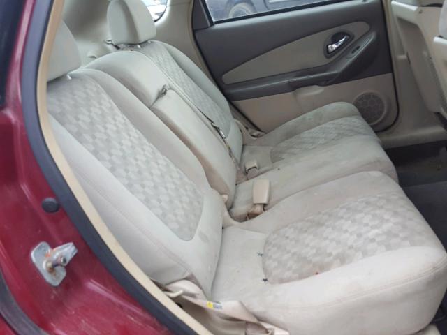 1G1ZT648X5F143309 - 2005 CHEVROLET MALIBU MAX წითელი ფოტო 6
