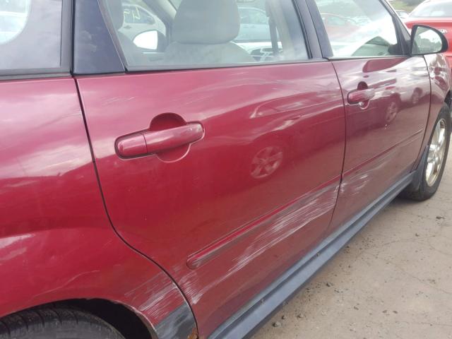 1G1ZT648X5F143309 - 2005 CHEVROLET MALIBU MAX წითელი ფოტო 9