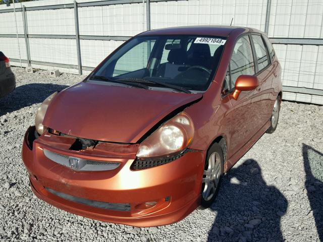 JHMGD38697S026560 - 2007 HONDA FIT S 橙色 照片 2
