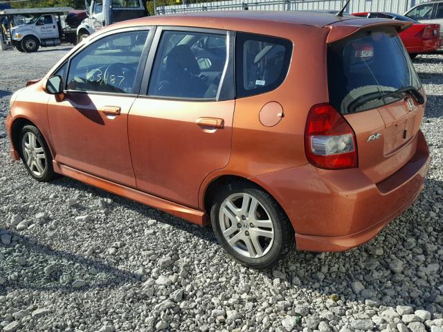 JHMGD38697S026560 - 2007 HONDA FIT S 橙色 照片 3