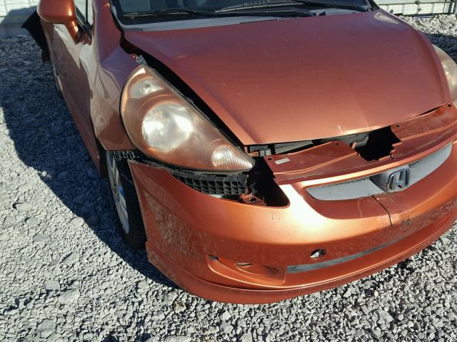 JHMGD38697S026560 - 2007 HONDA FIT S 橙色 照片 9