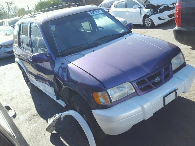 KNDJB723015044454 - 2001 KIA SPORTAGE PURPLE photo 1