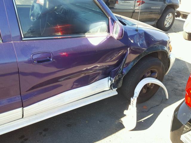 KNDJB723015044454 - 2001 KIA SPORTAGE PURPLE photo 9