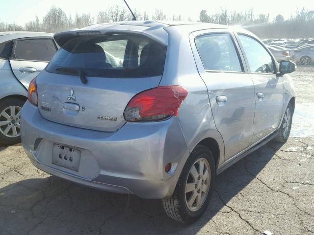 ML32A4HJ9FH034509 - 2015 MITSUBISHI MIRAGE ES SILVER photo 4