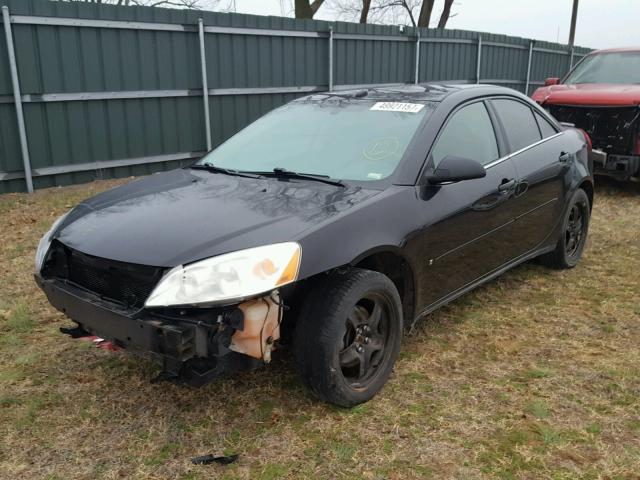 1G2ZG57B084132935 - 2008 PONTIAC G6 BASE BLACK photo 2