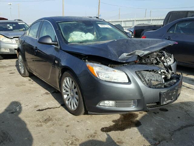 2G4GS5EC5B9195039 - 2011 BUICK REGAL CXL GRAY photo 1