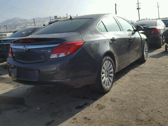 2G4GS5EC5B9195039 - 2011 BUICK REGAL CXL GRAY photo 4