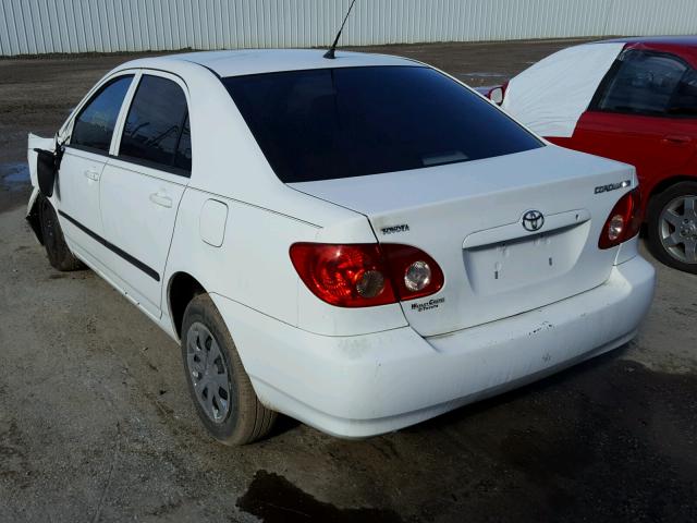 1NXBR32E08Z035775 - 2008 TOYOTA COROLLA CE WHITE photo 3