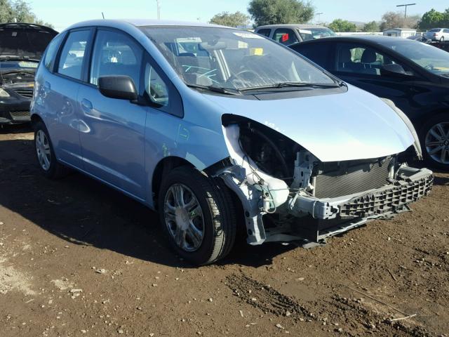 JHMGE8H20AC030585 - 2010 HONDA FIT BLUE photo 1