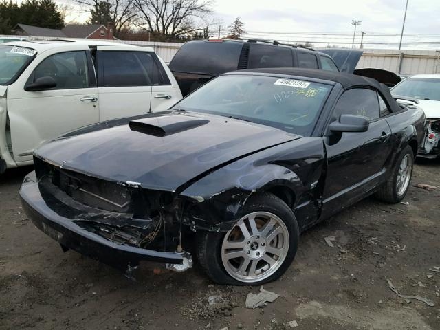 1ZVHT85H865248626 - 2006 FORD MUSTANG GT BLACK photo 2