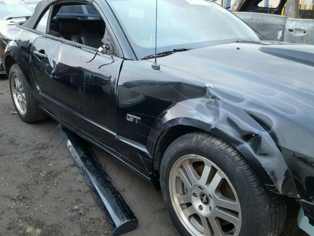 1ZVHT85H865248626 - 2006 FORD MUSTANG GT BLACK photo 9