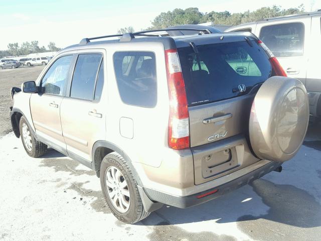 SHSRD78905U336627 - 2005 HONDA CR-V SE GOLD photo 3