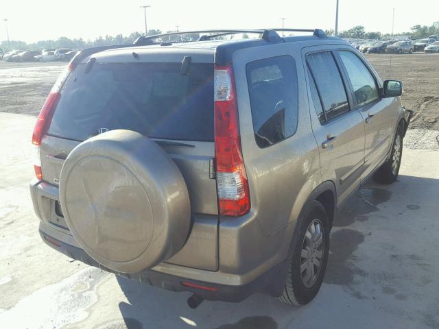 SHSRD78905U336627 - 2005 HONDA CR-V SE GOLD photo 4