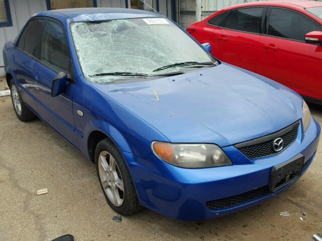 JM1BJ225230184176 - 2003 MAZDA PROTEGE DX BLUE photo 1