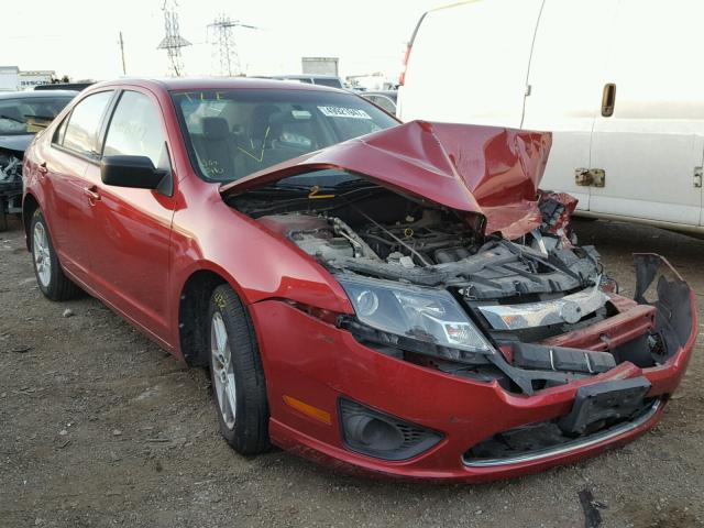 3FAHP0GA0AR329544 - 2010 FORD FUSION S RED photo 1