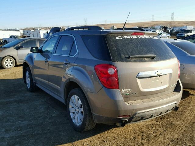 2CNFLNE54B6278179 - 2011 CHEVROLET EQUINOX LT GRAY photo 3