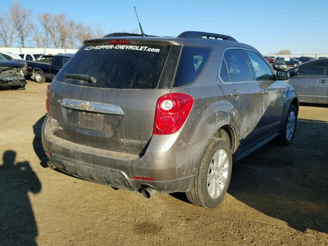 2CNFLNE54B6278179 - 2011 CHEVROLET EQUINOX LT GRAY photo 4