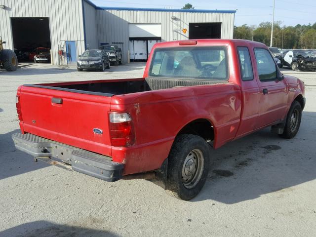 1FTYR14U51PA80769 - 2001 FORD RANGER SUP RED photo 4