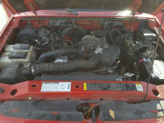 1FTYR14U51PA80769 - 2001 FORD RANGER SUP RED photo 7