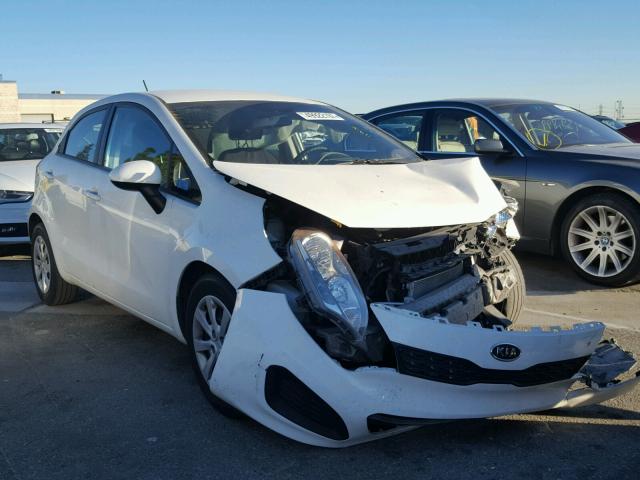 KNADM5A32D6110012 - 2013 KIA RIO LX WHITE photo 1