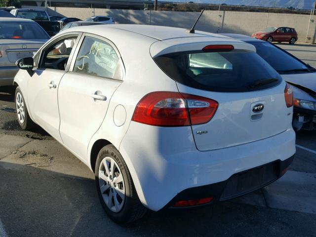 KNADM5A32D6110012 - 2013 KIA RIO LX WHITE photo 3