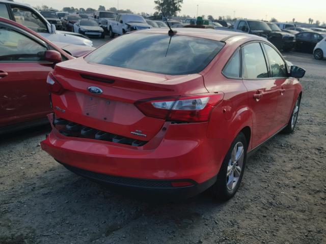 1FADP3F2XDL159397 - 2013 FORD FOCUS SE RED photo 4