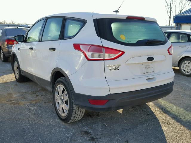 1FMCU0F79DUB57297 - 2013 FORD ESCAPE S WHITE photo 3