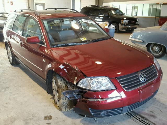 WVWWH63B73E147474 - 2003 VOLKSWAGEN PASSAT GLX RED photo 1