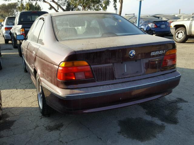 WBADD6327WBW44241 - 1998 BMW 528 I AUTO MAROON photo 3