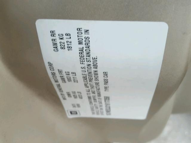 1G1NE52J216177358 - 2001 CHEVROLET MALIBU LS 金色 照片 10