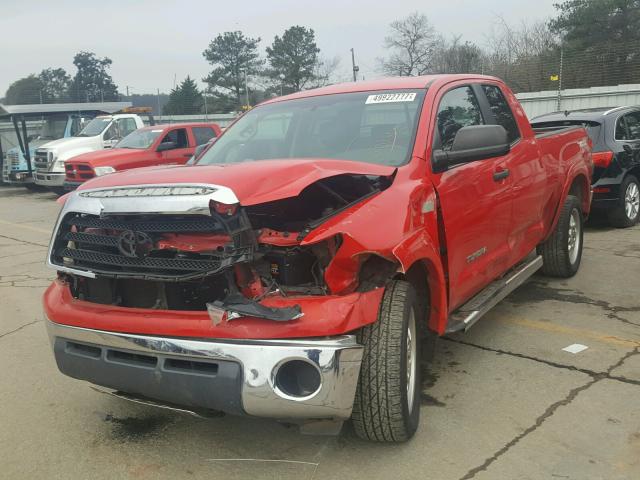 5TFRT54177X015854 - 2007 TOYOTA TUNDRA DOU RED photo 2