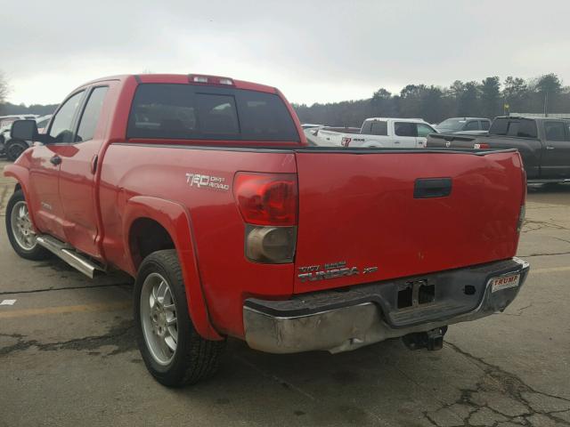 5TFRT54177X015854 - 2007 TOYOTA TUNDRA DOU RED photo 3