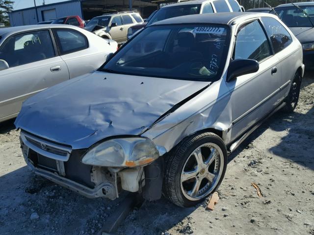 2HGEJ6425WH107827 - 1998 HONDA CIVIC CX GRAY photo 2