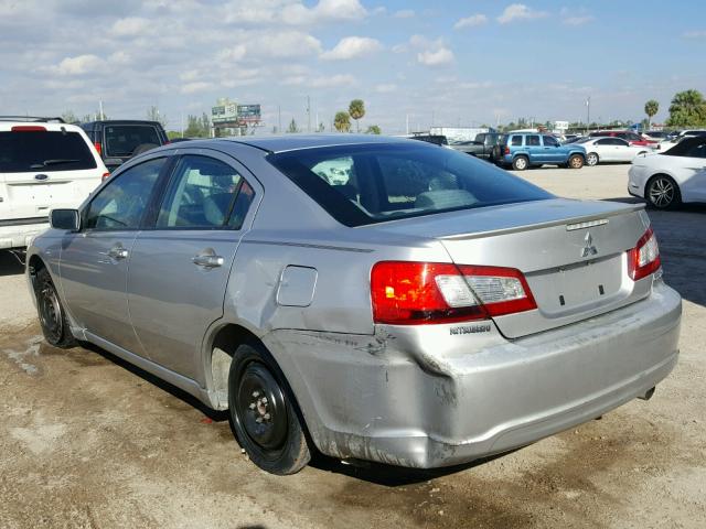 4A3AB36F79E021971 - 2009 MITSUBISHI GALANT ES SILVER photo 3