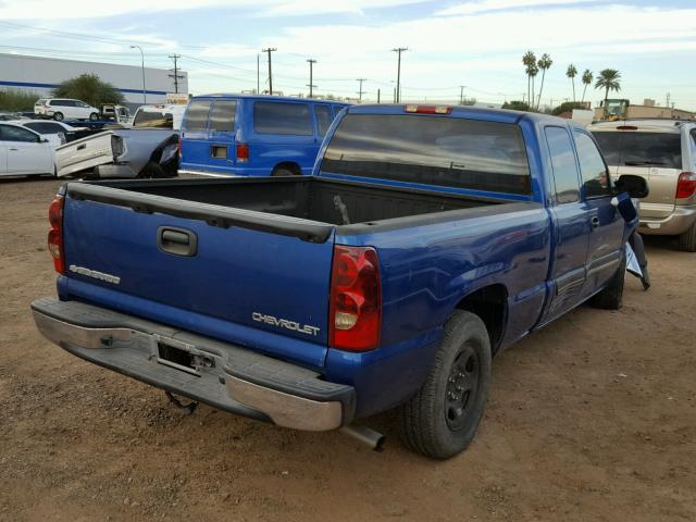 2GCEC19X831307525 - 2003 CHEVROLET SILVERADO BLUE photo 4