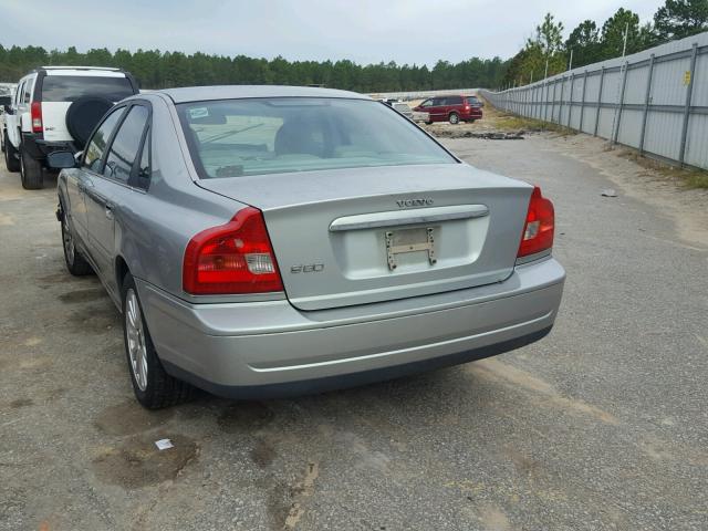 YV1TS92D841338431 - 2004 VOLVO S80 SILVER photo 3