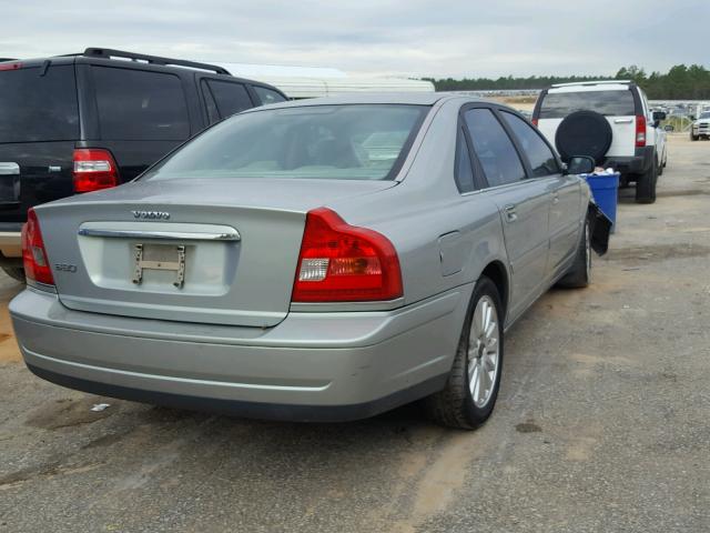 YV1TS92D841338431 - 2004 VOLVO S80 SILVER photo 4