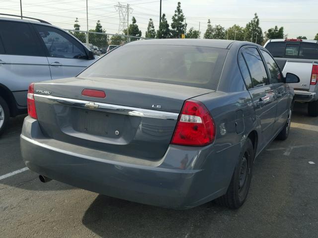1G1ZS57F07F266112 - 2007 CHEVROLET MALIBU LS GRAY photo 4