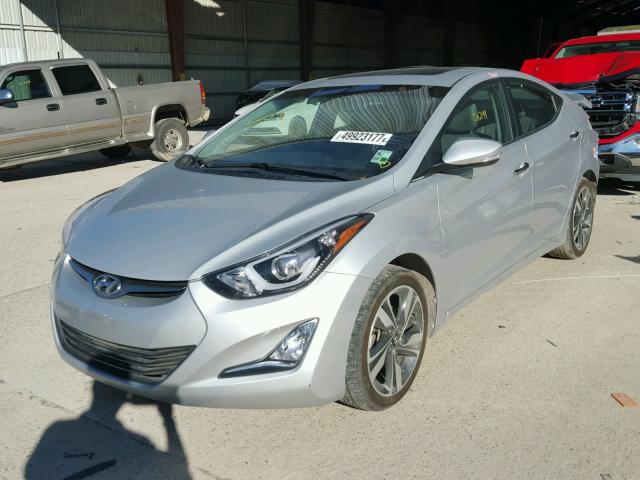 KMHDH4AE8EU143740 - 2014 HYUNDAI ELANTRA SE SILVER photo 2