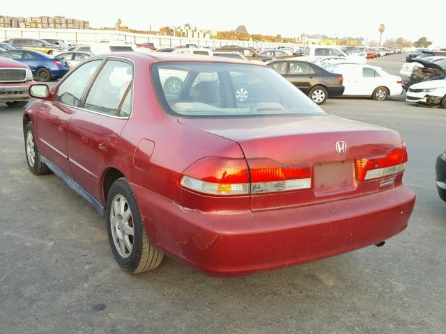 1HGCG66862A044432 - 2002 HONDA ACCORD EX RED photo 3