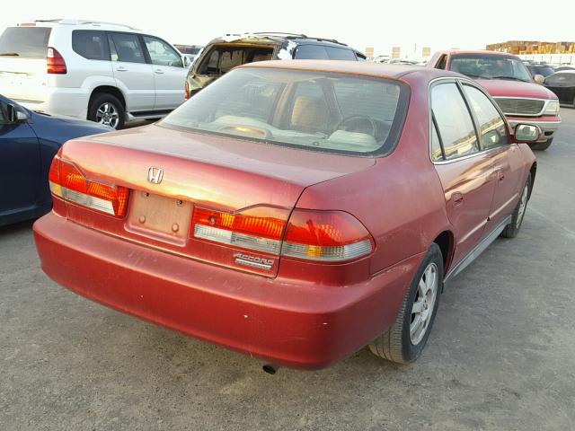 1HGCG66862A044432 - 2002 HONDA ACCORD EX RED photo 4