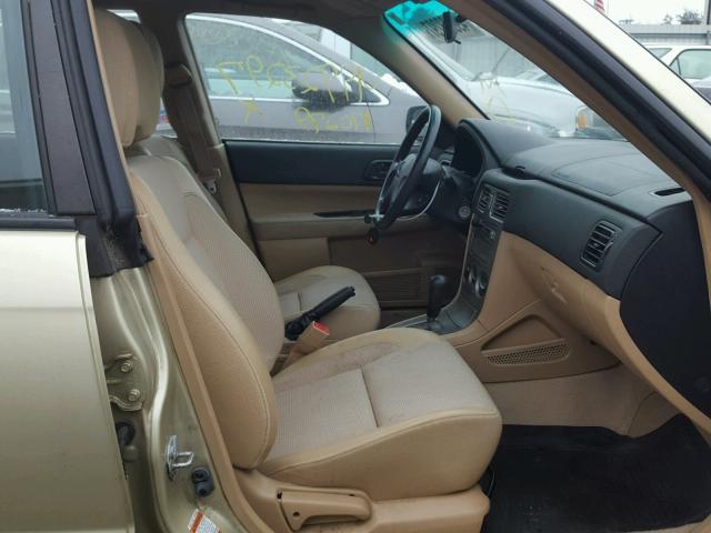 JF1SG63663H745984 - 2003 SUBARU FORESTER 2 GOLD photo 5
