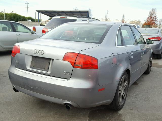 WAUDG78E55A540528 - 2005 AUDI A4 3.2 QUA GRAY photo 4