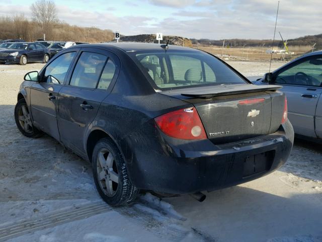 1G1AL58F467721190 - 2006 CHEVROLET COBALT LT BLACK photo 3